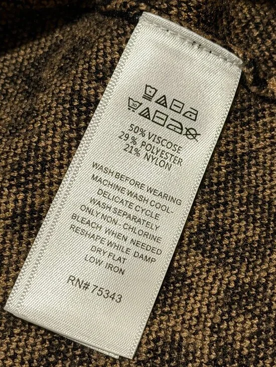 Cynthia Rowley Leopard Print Crew Neck Sweater M Soft Knit - Picture 7 of 10